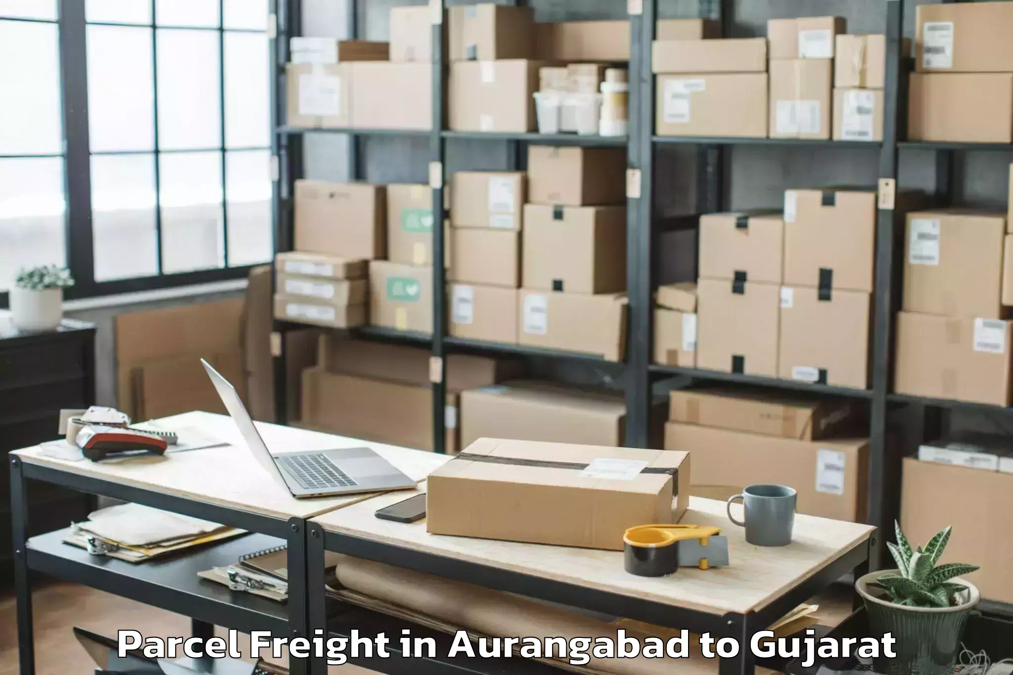 Book Aurangabad to Dhrangadhra Parcel Freight